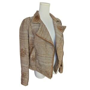 FREE PEOPLE Brown Texture Jacket